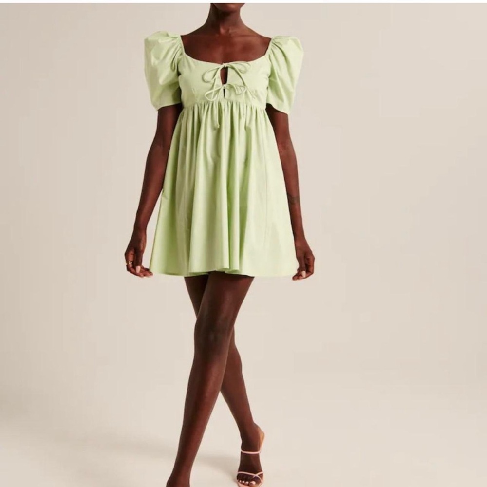 Abercrombie & Fitch Light Green Mini Dress